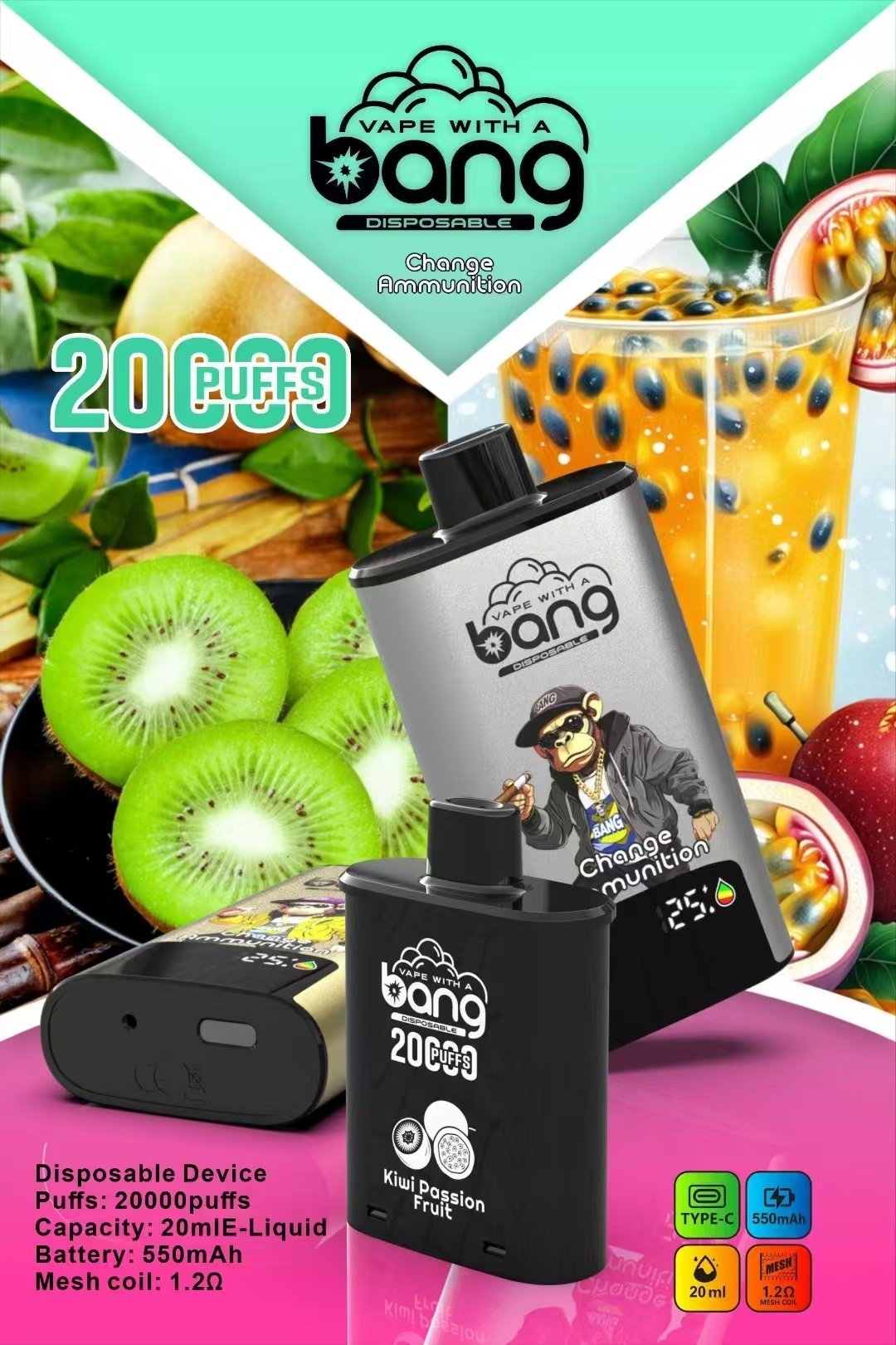 BANG 20K Puffs Change Ammunition - obrazek 2